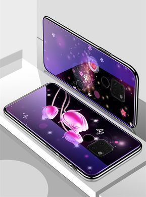 Захисний чохол Fantasy з глянцевими торцями для Huawei Mate 20 (цвітіння) Фіолетовий