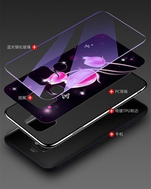 Захисний чохол Fantasy з глянцевими торцями для Huawei Mate 20 (цвітіння) Фіолетовий