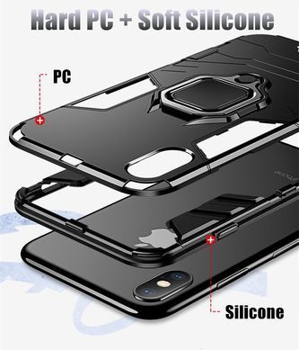 Захисний чохол Strong Guard Ring для iPhone 10 (X) / iPhone XS Чорний