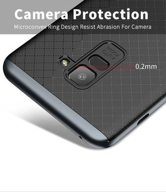 Ударопрочный чехол iPaky TPU+PC для Samsung A530 Galaxy A8 2018 Черный / Золотистый