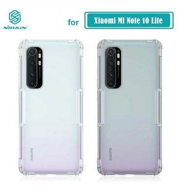 TPU чехол Nillkin Nature для Xiaomi Mi Note 10 Lite Серый