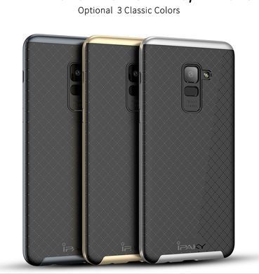 Ударопрочный чехол iPaky TPU+PC для Samsung A530 Galaxy A8 2018 Черный / Золотистый