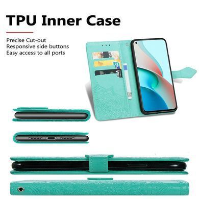 Чехол-книжка Art Book для Xiaomi Redmi Note 9 5G / Redmi Note 9T Бирюзовый