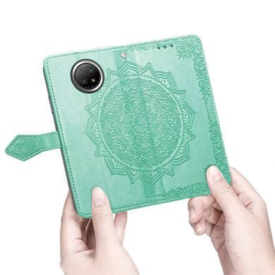Чехол-книжка Art Book для Xiaomi Redmi Note 9 5G / Redmi Note 9T Бирюзовый