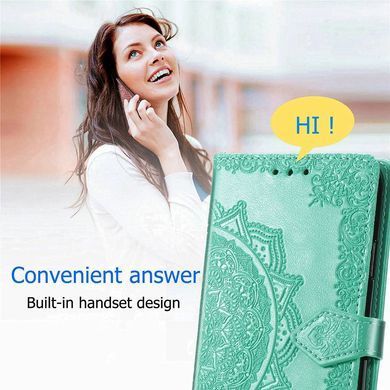 Чехол-книжка Art Book для Xiaomi Redmi Note 9 5G / Redmi Note 9T Бирюзовый