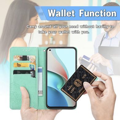 Чехол-книжка Art Book для Xiaomi Redmi Note 9 5G / Redmi Note 9T Бирюзовый