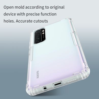 TPU чехол Nillkin Nature для Xiaomi Mi Note 10 Lite Прозрачный