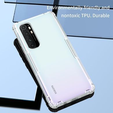 TPU чехол Nillkin Nature для Xiaomi Mi Note 10 Lite Прозрачный