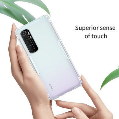 TPU чехол Nillkin Nature для Xiaomi Mi Note 10 Lite Прозрачный