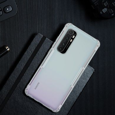 TPU чехол Nillkin Nature для Xiaomi Mi Note 10 Lite Прозрачный