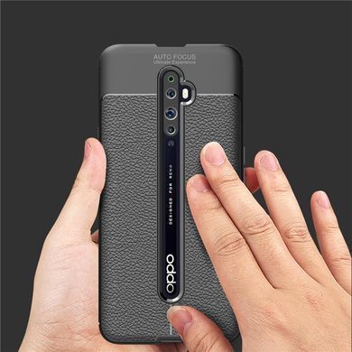 Защитный чехол Leather для Oppo Reno 2Z Черный