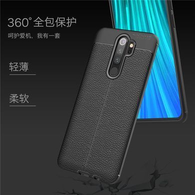 Защитный чехол Leather для Xiaomi Redmi Note 8 Pro Черный