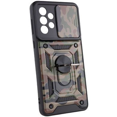 Захисний чохол Camo Ring Lock для Samsung Galaxy A73 5G Коричневий