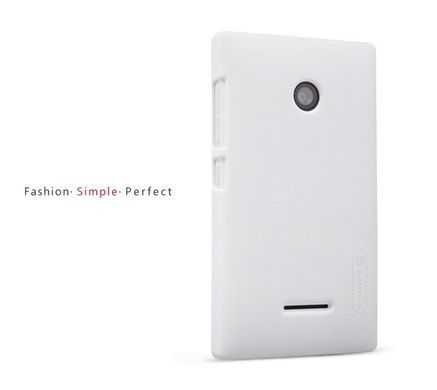 Захисний чохол Nillkin Frosted Shield для Microsoft Lumia 435 Білий