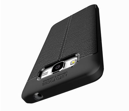 Защитный чехол Leather для Samsung J700 Galaxy J7 / J701 Galaxy J7 Neo Черный