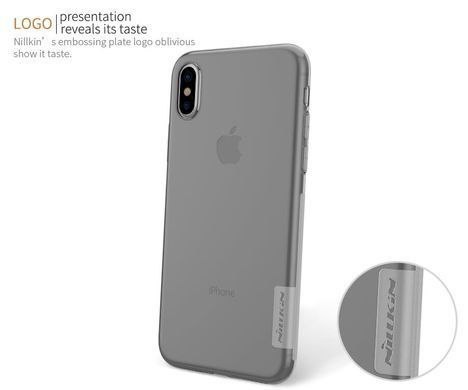 TPU чохол Nillkin Nature для iPhone 10 (X) / iPhone XS Сірий