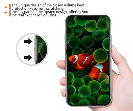 TPU чохол Nillkin Nature для iPhone 10 (X) / iPhone XS Сірий