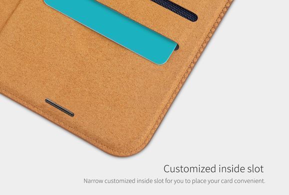 Чохол-книжка Nillkin Qin для iPhone 12 / iPhone 12 Pro (6.1") Коричневий