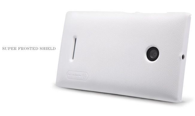 Захисний чохол Nillkin Frosted Shield для Microsoft Lumia 435 Білий