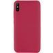 Захисний чохол Liquid Case Full Cover для Xiaomi Redmi 9A Малиновий