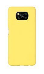 Защитный чехол Liquid Case Full Cover для Xiaomi Poco X3 / X3 NFC / X3 Pro Желтый