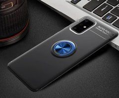 Защитный чехол Color Ring для Samsung M515F Galaxy M51 Черный / Синий