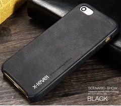 Захисний чохол X-level Vintage для iPhone 5 / iPhone 5S / iPhone SE Чорний