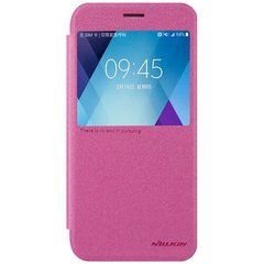 Чохол-книжка Nillkin Sparkle для Samsung A520F Galaxy A5 2017 Рожевий