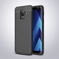 Захисний чохол Leather для Samsung J810 Galaxy J8 2018 Чорний