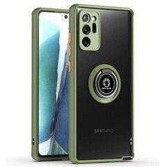 Захисний чохол Ring Buttons для Samsung N985F Galaxy Note 20 Ultra Салатовий