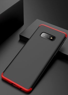 Захисний чохол GKK Full 360 для Samsung G970F Galaxy S10e Чорний / Червоний