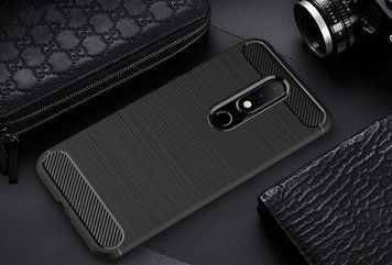 Защитный чехол Slim TPU для Nokia 6.1 Plus 2018 (Nokia X6) Черный