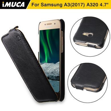 Чехол-флип IMUCA для Samsung A320F Galaxy A3 2017 Бордовый