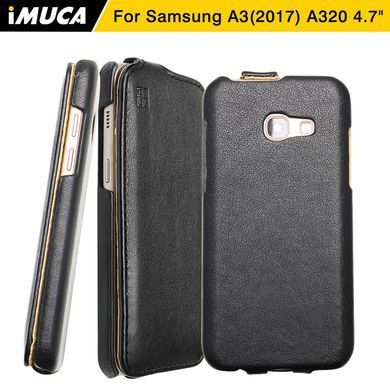 Чехол-флип IMUCA для Samsung A320F Galaxy A3 2017 Бордовый