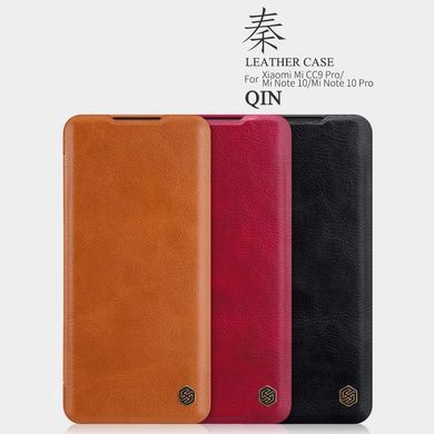 Чехол-книжка Nillkin Qin для Xiaomi Mi Note 10 / Mi Note 10 Pro / Mi CC9 Pro Черный