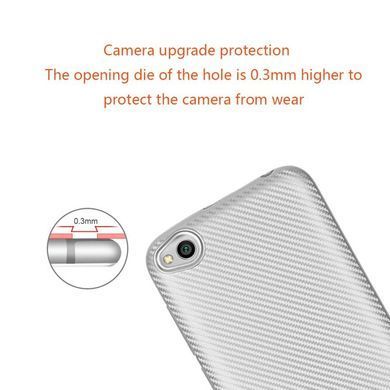 Защитный чехол Carbon TPU для Xiaomi Redmi 5A Черный