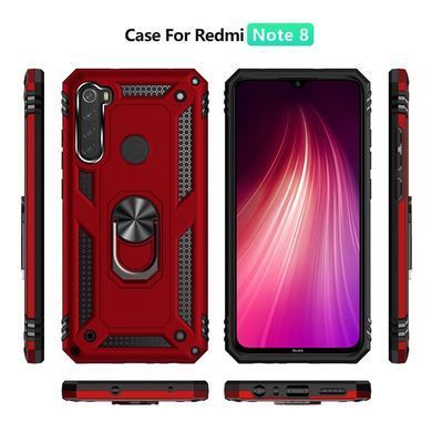 Захисний чохол Kvadrat Ring для Xiaomi Redmi Note 8 / Note 8 2021 Червоний