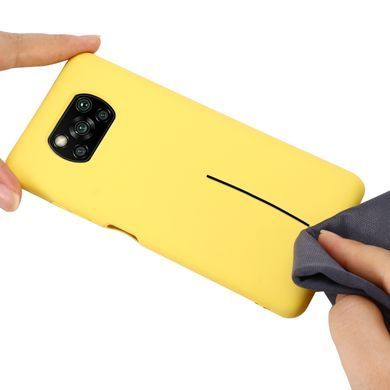 Захисний чохол Liquid Case Full Cover для Xiaomi Poco X3 / X3 NFC / X3 Pro Жовтий