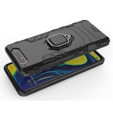 Захисний чохол Strong Guard Ring для Samsung A805F Galaxy A80 2019 Чорний