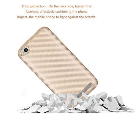 Защитный чехол Carbon TPU для Xiaomi Redmi 5A Черный