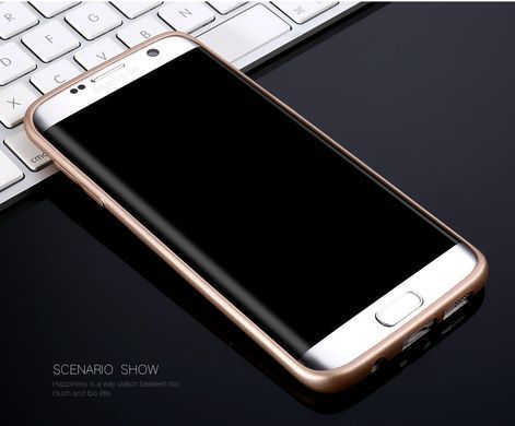 Защитный чехол X-level Guardian для Samsung G925F Galaxy S6 Edge Золотистый