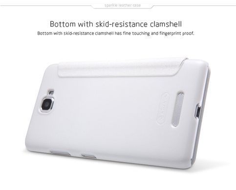 Чохол-книжка Nillkin Sparkle для Lenovo S856 Білий