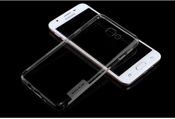 TPU чехол Nillkin Nature для Samsung G610F Galaxy J7 Prime (2016) Серый