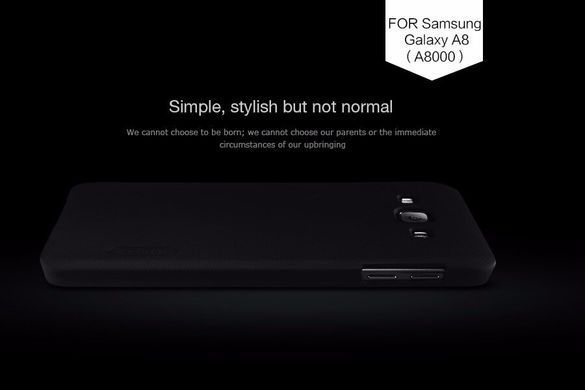 Защитный чехол Nillkin Frosted Shield для Samsung A800 Galaxy A8 Черный
