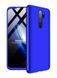 Захисний чохол GKK Full 360 для Xiaomi Redmi Note 8 Pro Синій