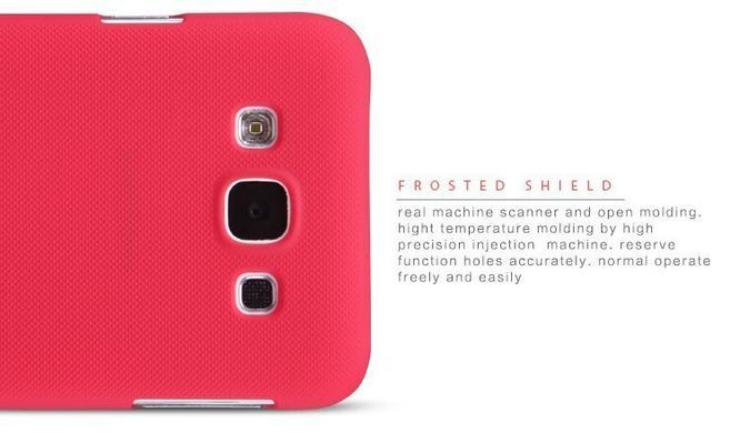 Защитный чехол Nillkin Frosted Shield для Samsung E500H Galaxy E5 Красный
