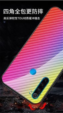 Защитный чехол Knitin Carbon для Xiaomi Redmi Note 8 / Note 8 2021 Синий