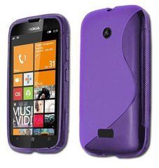 Чехол TPU S-line для Nokia Lumia 510 Фиолетовый