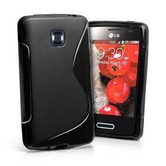 Чехол TPU S-line для LG E425 / E435 Optimus L3 II Черный