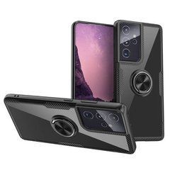 Защитный чехол Crystal Ring для Samsung Galaxy S21 Ultra Черный